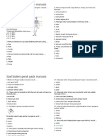 Soal Sistem Gerak Pada Manusia