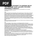 PETITION TO RETAIN DECEASED PARTNERS' NAMES DENIED