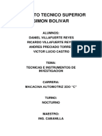 Técnicas y Metodología de La Investigación