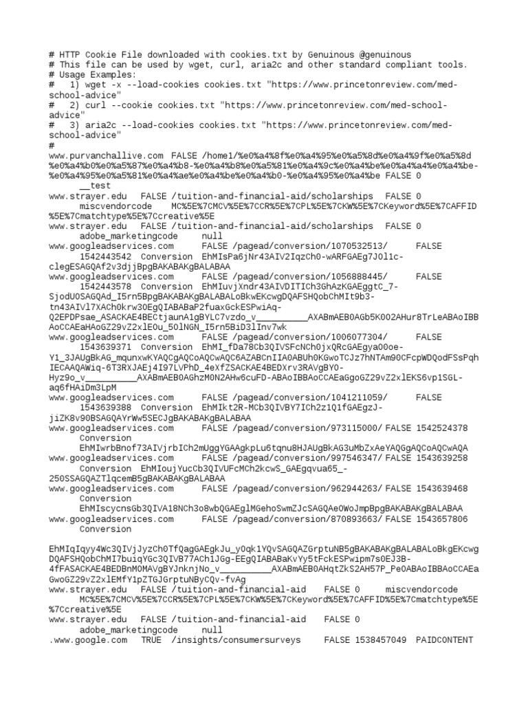 S3Xified Login Cookie Details | PDF | Internet Protocol Based Network ...