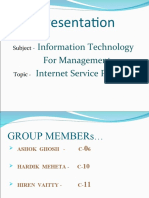 Presentation: Information Technology For Management Internet Service Provider