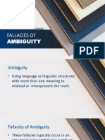Fallacies Of: Ambiguity