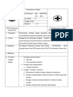 Sop Pemantauan Ventilasi