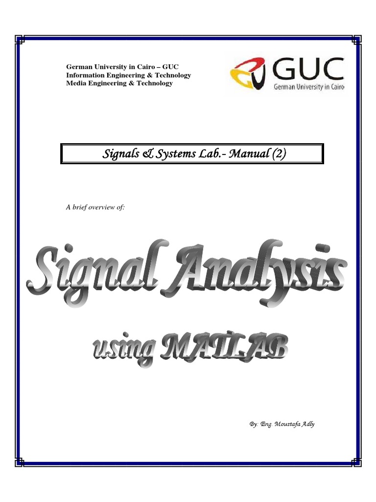Signal Analysis Using MATLAB | PDF | Discrete Time And Continuous Time ...