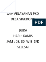 Jam Pelayanan PKD