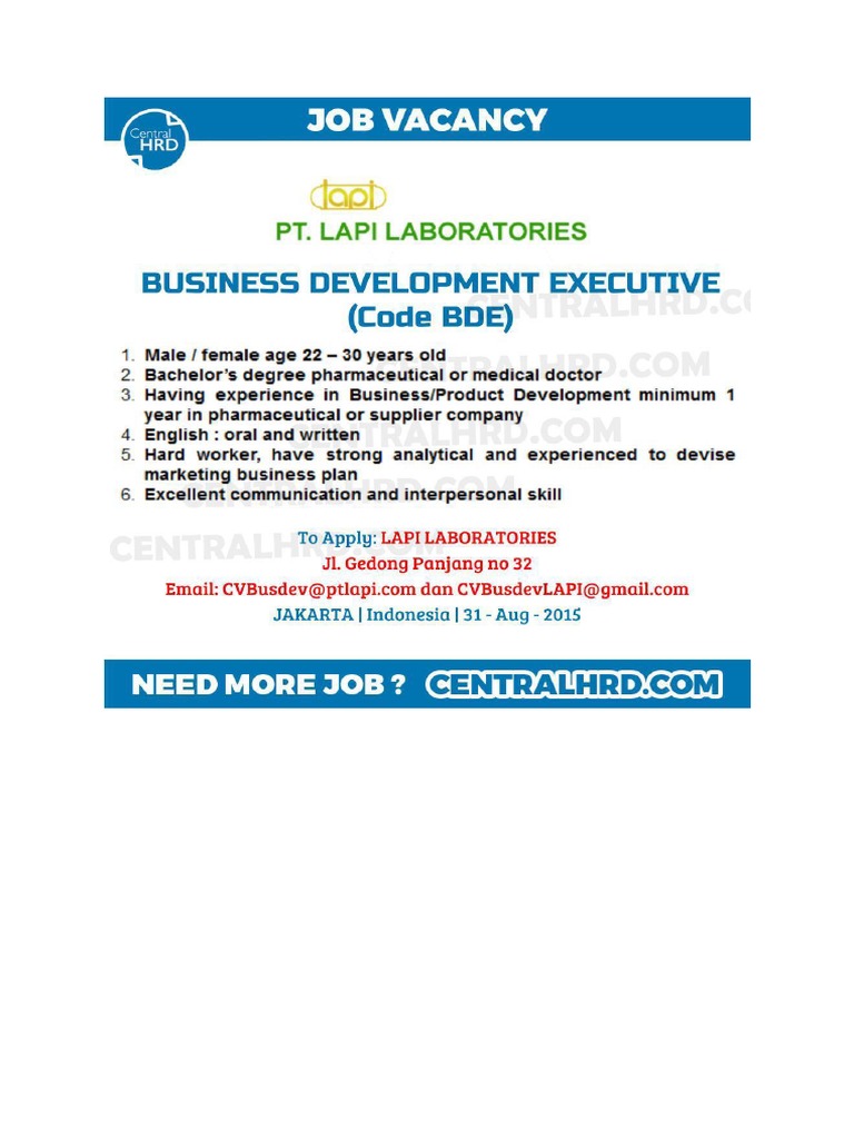 Job Vacancy | PDF