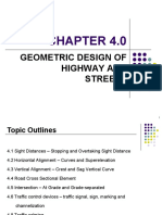Chapter 4.0 Geometric Design of Highway and Streets - Sept2016