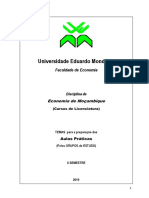 Ecomoz - Temas Das Aulas Práticas 2019 II Semestre