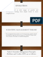 Evolution of Management Theories