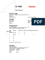 TPD/R/O 1100: Standard Data Report