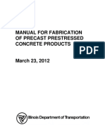 Manual For Fabrication of Precast Prestressed Concrete Products PDF