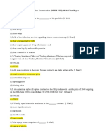 Equity Derivative Certification Examination (NISM-VIII) Model Test Paper