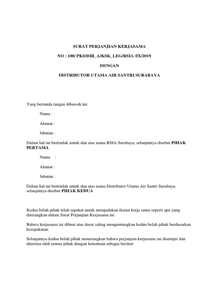 Mou Distributor Air Pdf