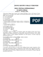 Bando Concorso Internazionale 2019