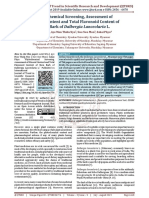 Phytochemical Screening, Assessment of Mineral Content and Total Flavonoid Content of Stem Bark of Dalbergia Lanceolaria L.