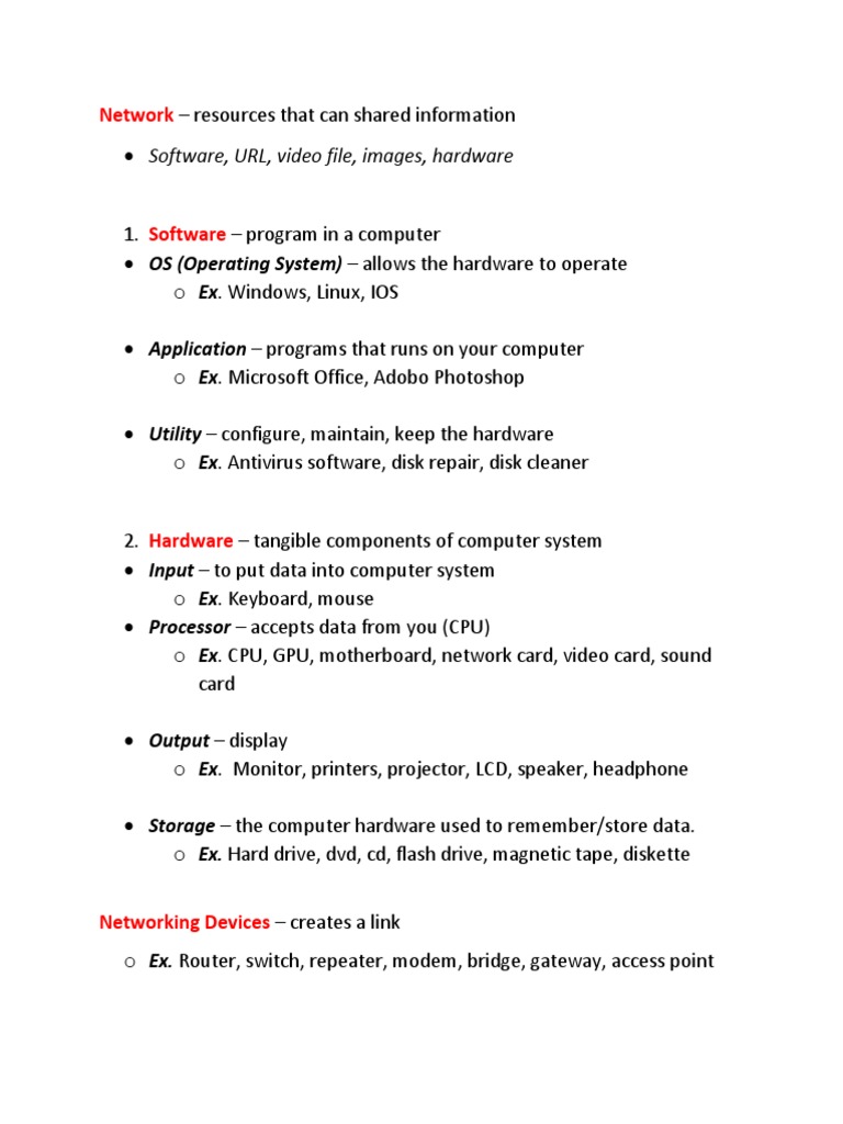 Understanding Computer Networks and Components | PDF