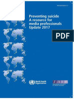 Preventing Suicide: A Resource For Media Professionals 2017 WHO IASP - MSD Mer 17.5 Eng