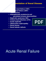 Clinical Presentation of Renal Disease: Persistent Urinary Abnormalities