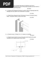 Civil Engineering (Drawing) Final Exam 2011