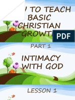 HTT Basic Christian Growth - Lessons