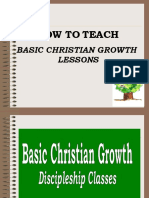 How To Teach: Basic Christian Growth Lessons