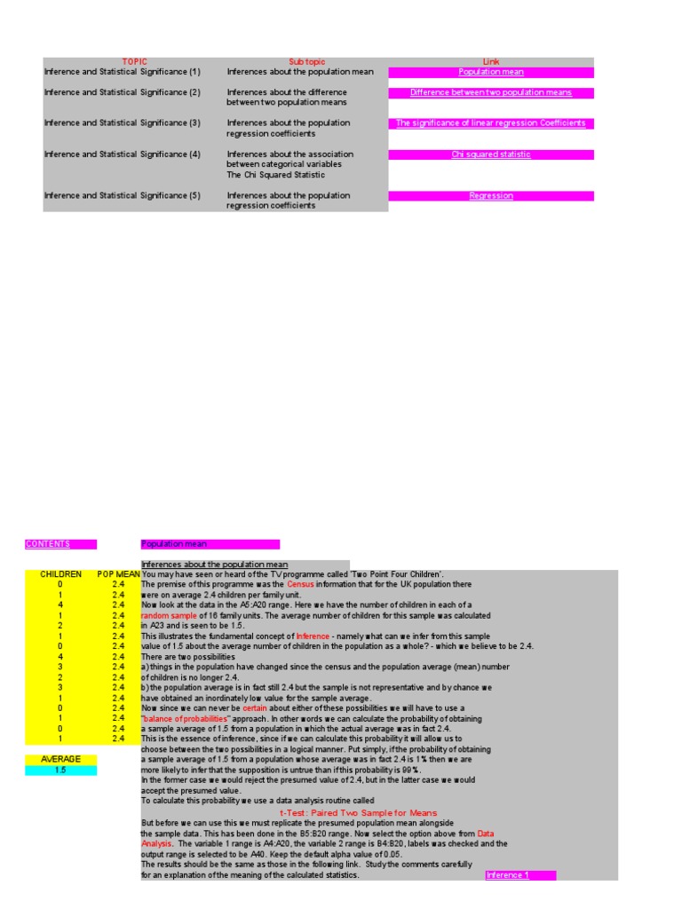 Understanding 2.4 Children Inference | PDF | Errors And Residuals ...
