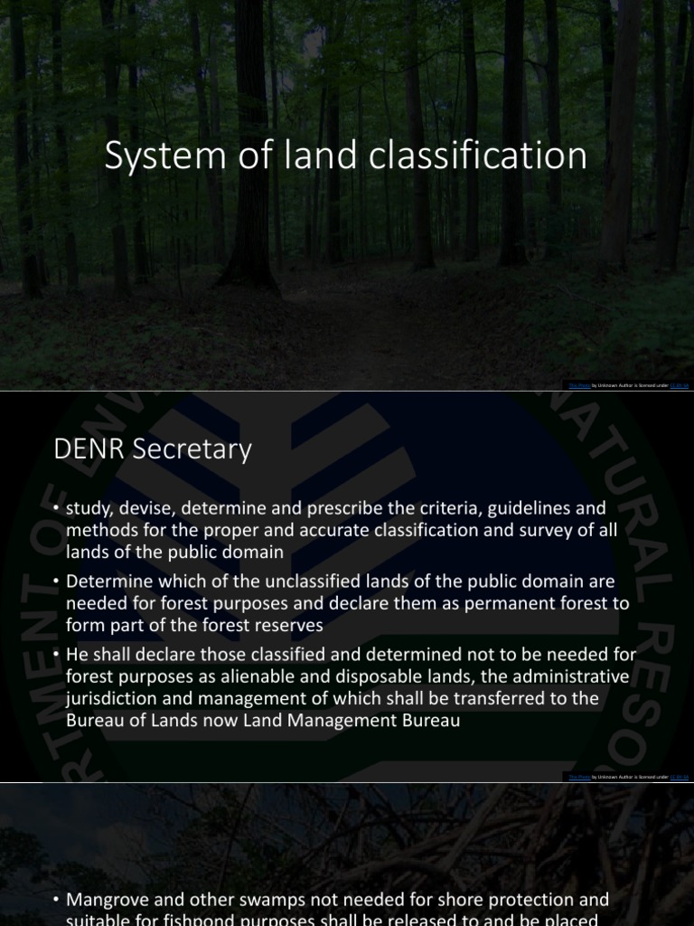 System of Land Classification: This Photo CC By-Sa | PDF | Creative ...