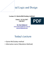 DLD Lecture Ch3B Quine-McCluskey Method