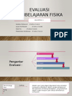 Evaluasi Pembelajaran Fisika