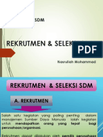 Rekrutmen Dan Seleksi SDM