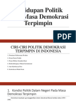 Kehidupan Politik Masa Demokrasi Terpimpin