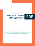 Understanding Investments: Course 2 Module 1