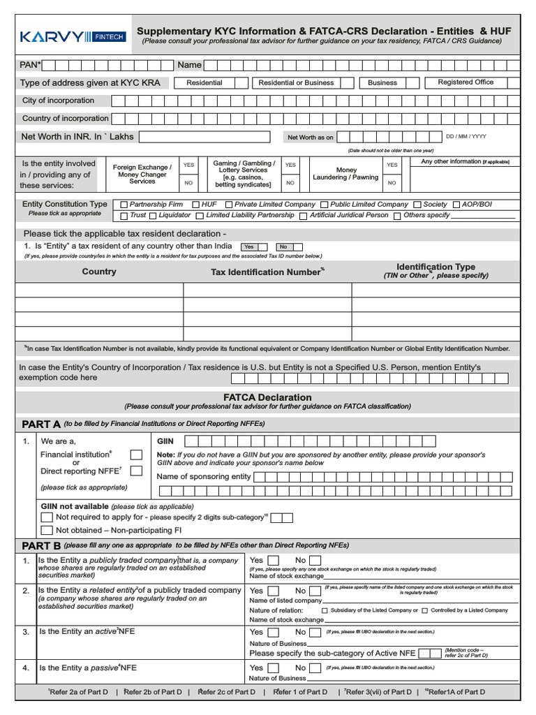 Fatca Form