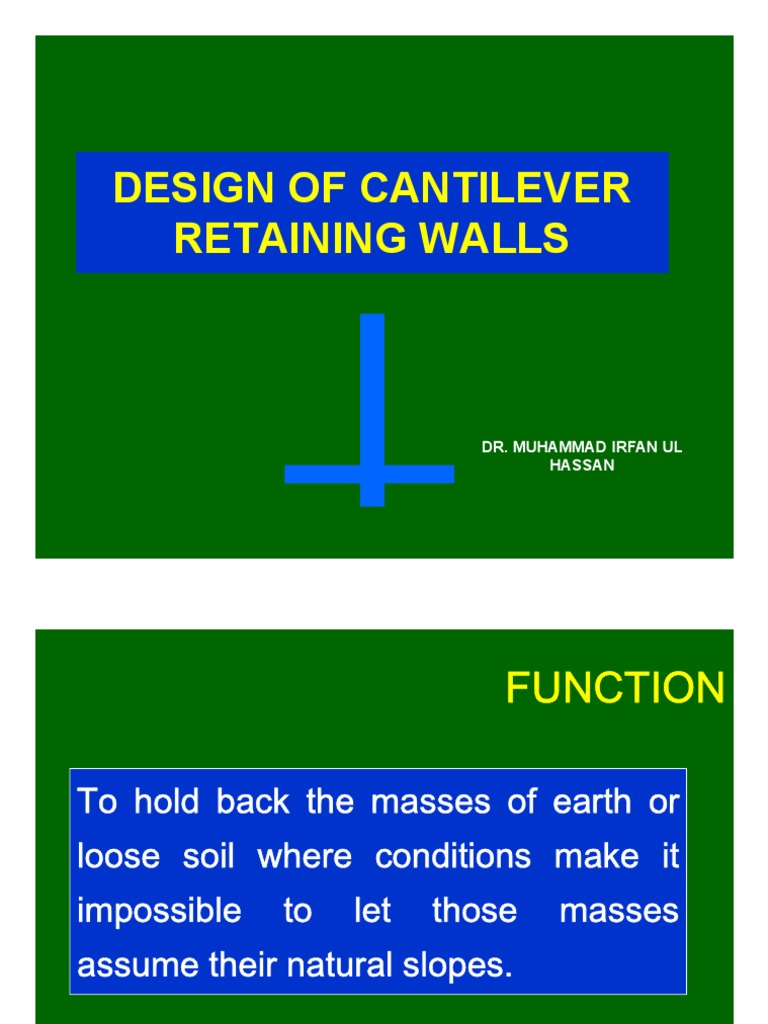L-Shaped Retaining Wall Design Guide | PDF | Soil | Continuum Mechanics