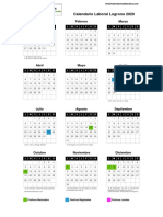 Calendario Laboral Logrono 2020: Enero Febrero Marzo