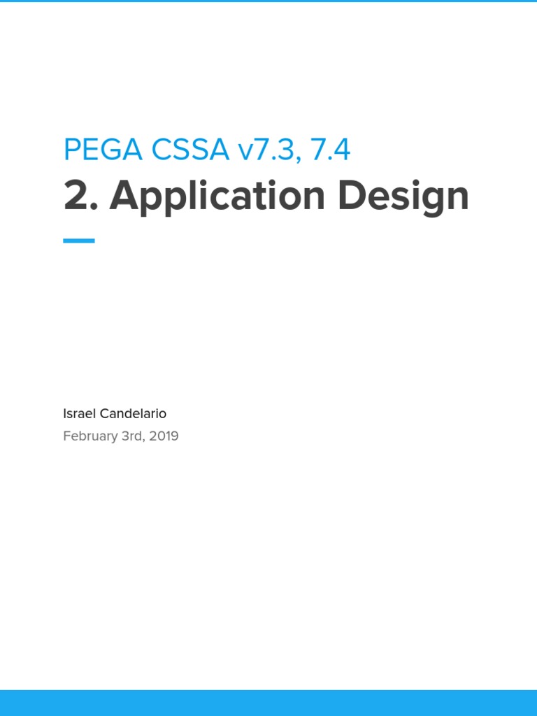 Pega Application Design Guide v7.3 & 7.4 | PDF