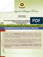 Pemberdayaan Sebagai Proses