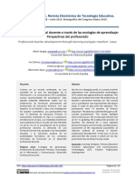 Desarrollo Profesional Docente A Traves PDF
