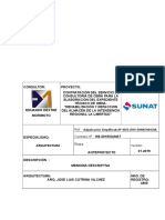 Memoria Descriptiva Arq