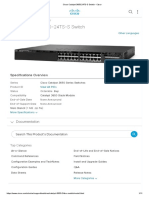 Cisco Catalyst 3650-24TS-S Switch - Cisco