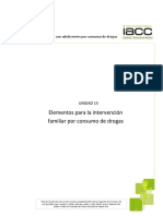 Intervencin Familiar X Consumo de Drogas