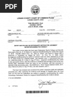 Gibson's Bakery v. Oberlin College - Order Denying Motion for Judgment Notwithstanding the Verdict