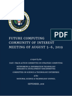 Future Computing Community of Interest Meeting of August 5-6, 2019