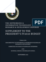 NITRD Supplement to the President's FY2020 Budget