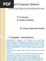 Advanced Computer Systems: Compiler Design & Implementation