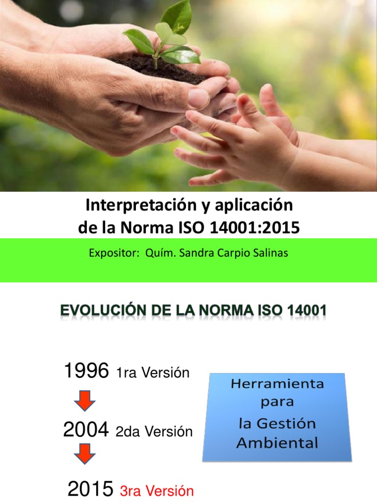 Interpretación de La Norma ISO 140012015 SC (PRESENTACION