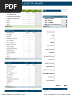 Household Budget Planner