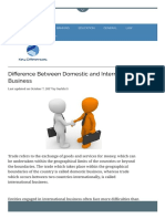 Difference Between Domestic and International Business (With Comparison Ch225656 PDF