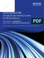 Zero Based HR:: A Study by The Henley Centre For HR Excellence