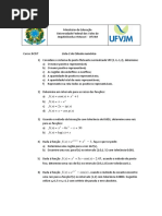 Lista 2 de Cálculo Numérico